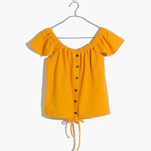 Madewell Texture & Thread Off-the-Shoulder Top